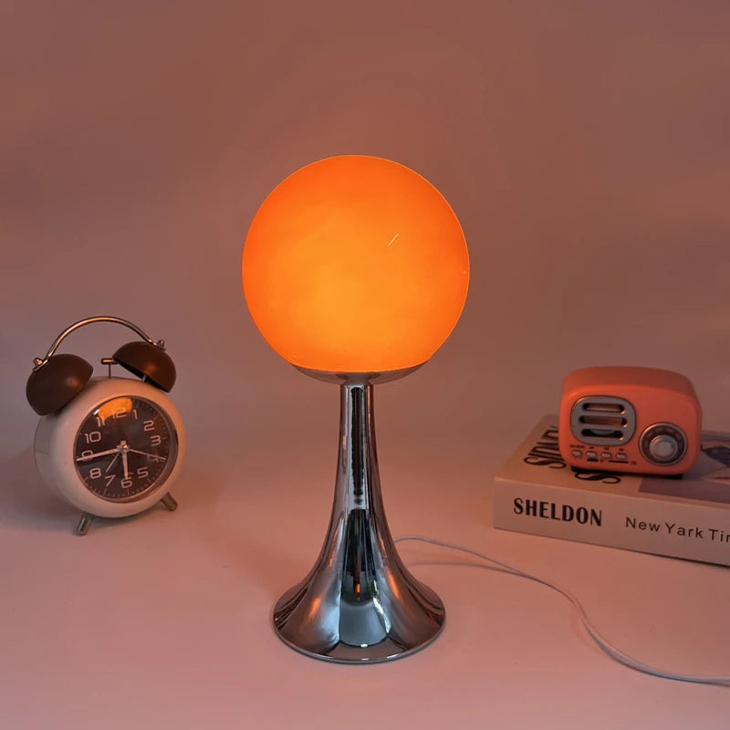 Glass Round Home Table Lamp