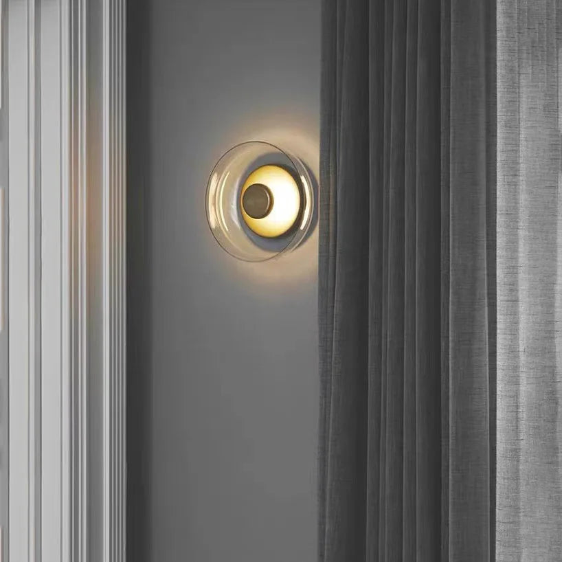 Modern Wall Lamp Glass Led Lighting Bowl Hanging Sconces