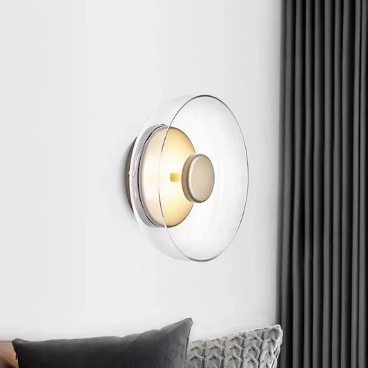 Modern Wall Lamp Glass Led Lighting Bowl Hanging Sconces