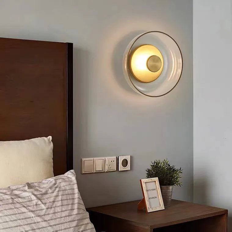 Modern Wall Lamp Glass Led Lighting Bowl Hanging Sconces