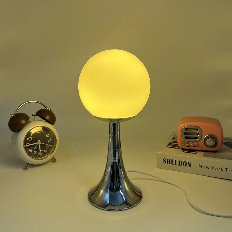 Glass Round Home Table Lamp