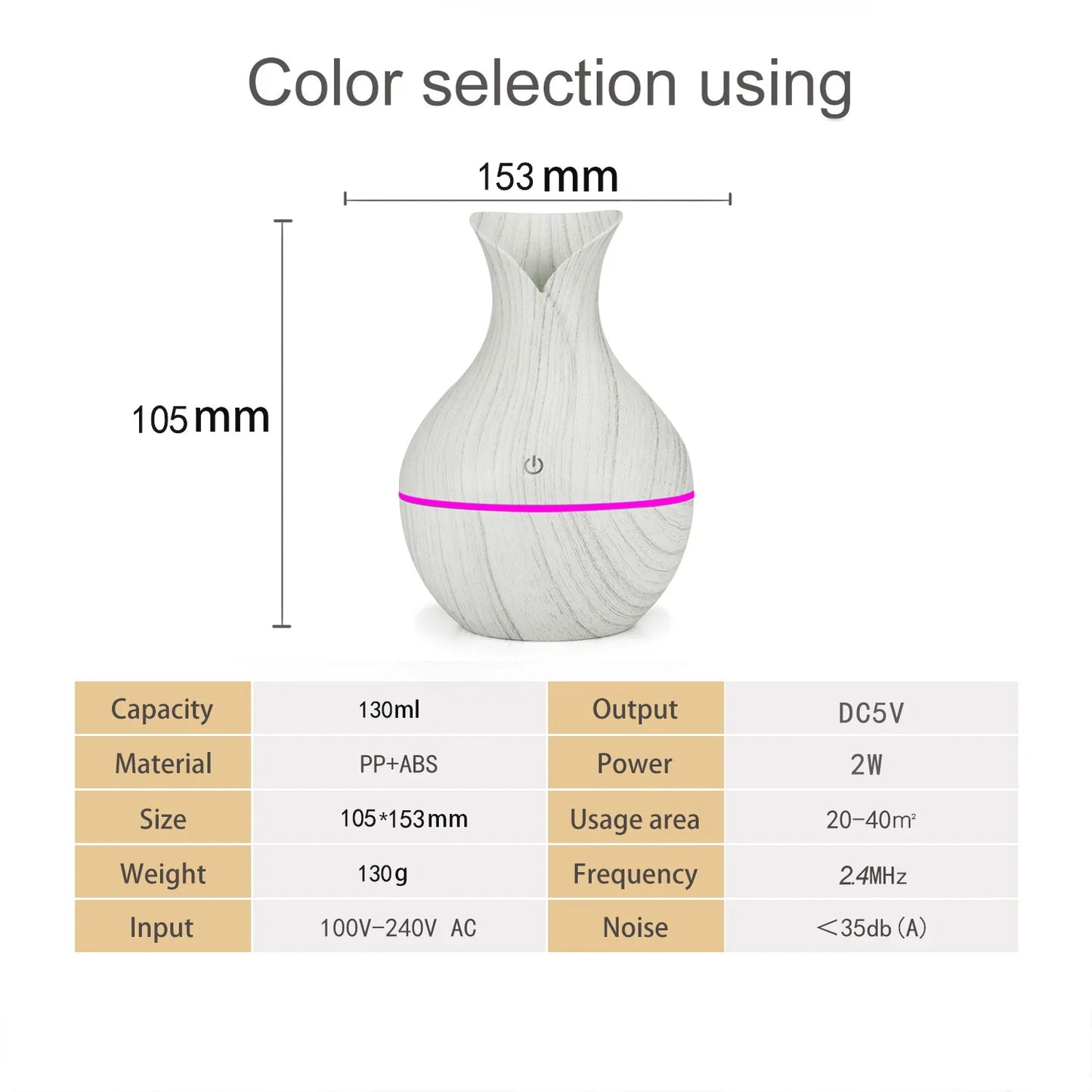 200ml Air Humidifier Essential Oil Diffuser